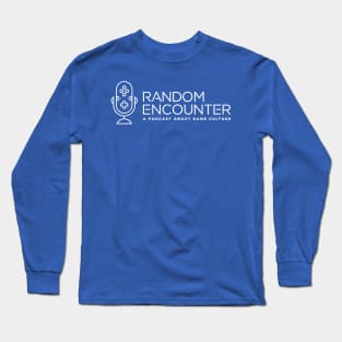 Random Encounter Logo White Long Sleeve T-Shirt